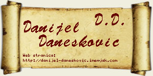 Danijel Danesković vizit kartica